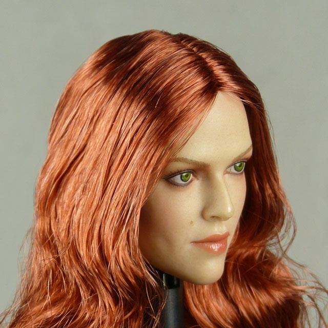 GAC Toys 1/6 Scale Female Caucasian Head Sculpt (Pale Suntan) With Rooted Red Hair